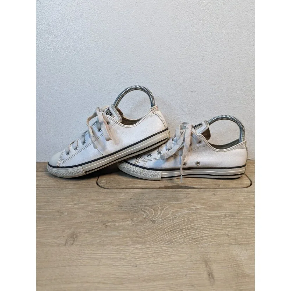 Converse Boys Chuck Taylor All Star Ox 609058C White Casual Shoes Sneakers Sz 5